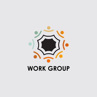 Work Group Logo branding design graphic design group logo logos logotype simple logo vector work work group