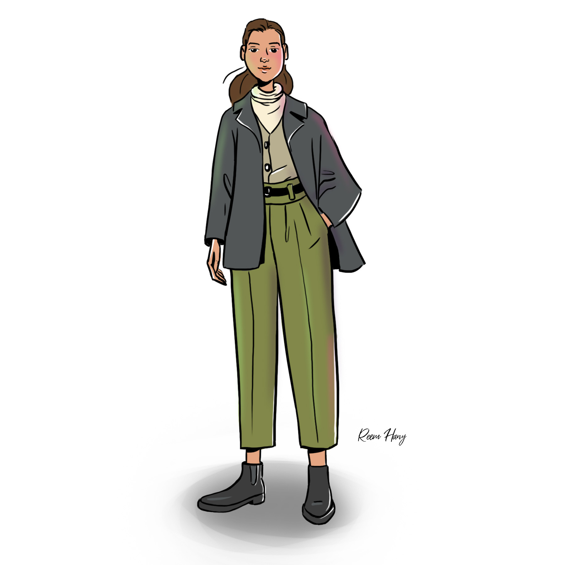 I know your secrets! art artwork cartoon character art character design concept drawing illustration illustrator line portrait stylized