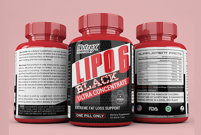 Lipo 6 Supplement Label Design bottle label bottle label design design graphic design gym supplement label label design label packaging design packaging design pouch design pouch packaging design product design product label product label design supplement label supplement label design