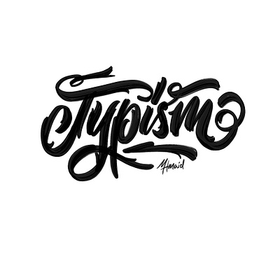 Typism Lettering branding calligrapher calligraphy design illustration lettering lettering art logo typism typography ui