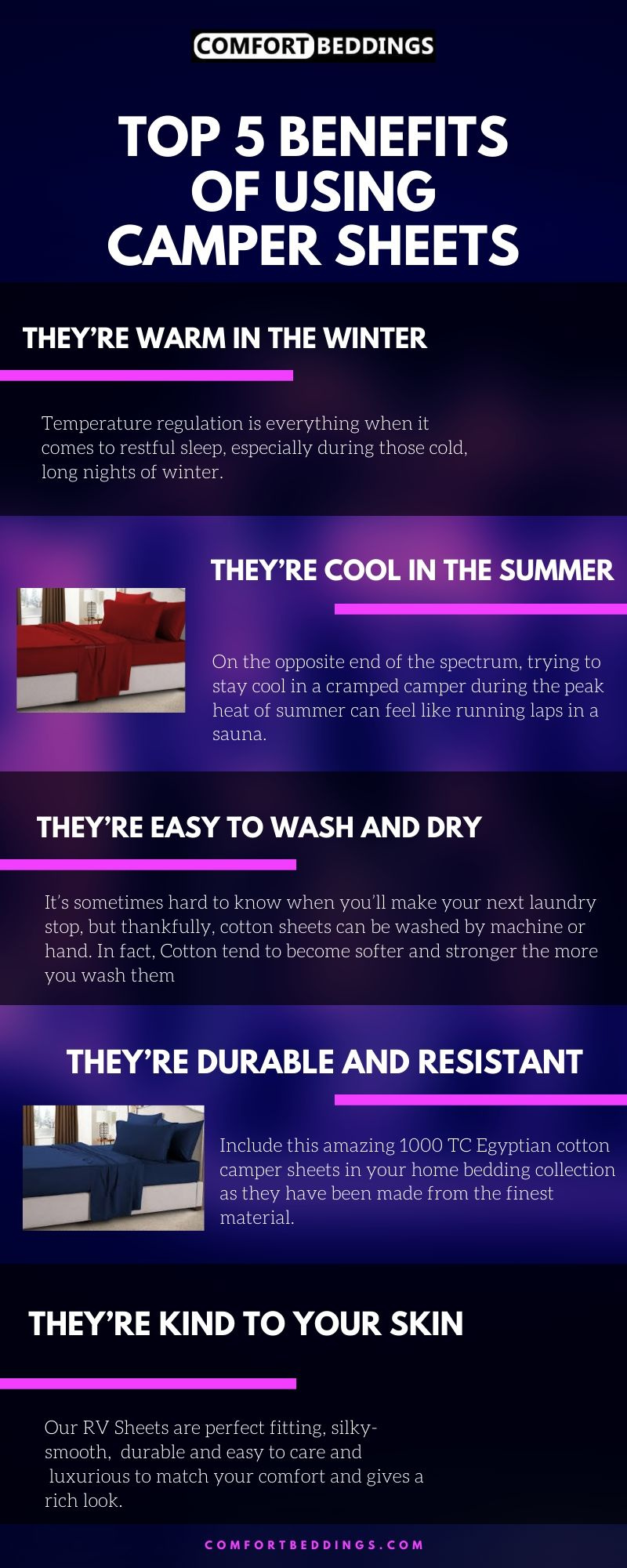 Top 5 Benefits of Using Camper Sheets by Jack Fritch on Dribbble