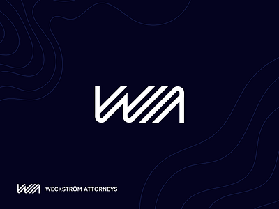 Weckström Attorneys - Logo Design brand design branding graphic design law firm legal letters logo logo design minimalistic simple typography