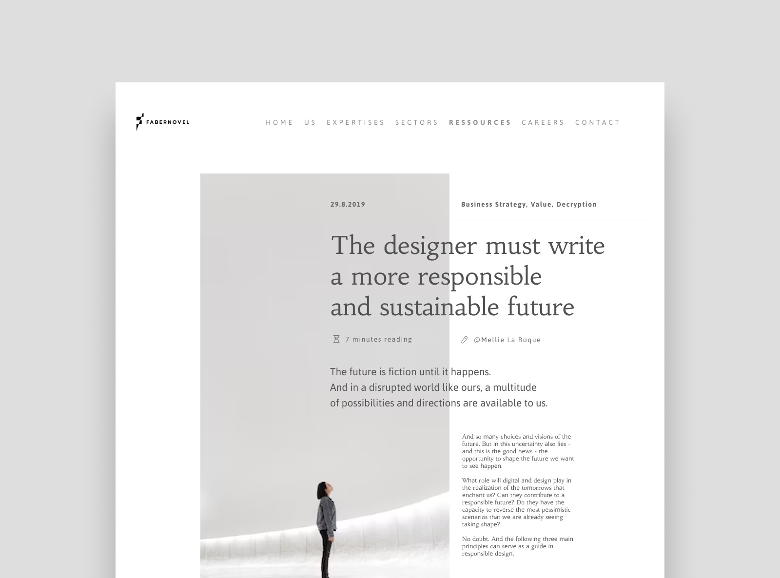 Daily UI #035 - Blog Post blog post daily ui dailyui typography ui ui design