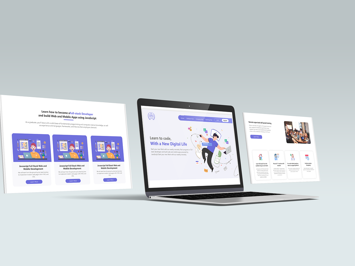 Learn Coding UI UX Design designs, themes, templates and downloadable ...