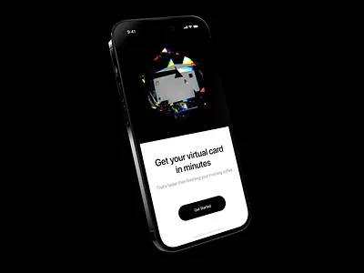 Card glass animation 3d 3dcard after effects blender fintech glass3d glasscard minimalistic motion ui design