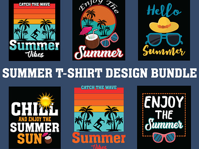 Enjoy the summer t-shirt design. Summer t-shirt design vector. For