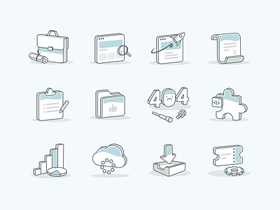 Empty State Icons 404 bar graph beta program branding cloud design empty state hosting icons illustration import invoice isometric no data project task template tickets ui web