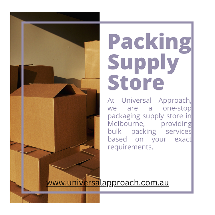 Reliable Packing Supply Store in Australia by Universal Approach Pty