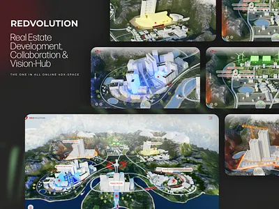REDVOLUTION - REAL ESTATE METAVERSE 3d immersive metaverse realestate ui webapp