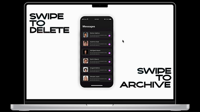 Swipe to delete animation (Figma) amazing animation cooleffect darkmode design figma mobile swipetodelete ui ux