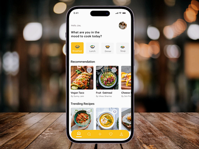 Discover Recipes animation app design interact interaction ios recipe discover recipes ui ux