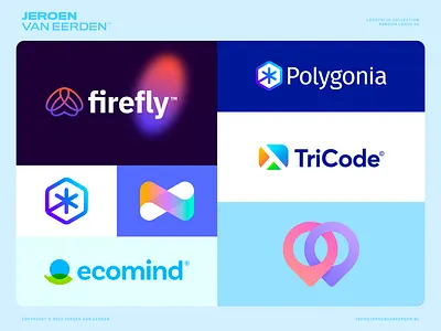 Random Logofolio Update v6 - 2023 brand identity branding code creative creative logo eco firefly freelance logo designer lambda letter monogram lettering logo logo design logo portfolio logofolio logos poly visual identity design