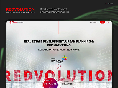 REDVOLUTION - REAL ESTATE METAVERSE 3d city architecture metaverse real estate real estate metaverse urban