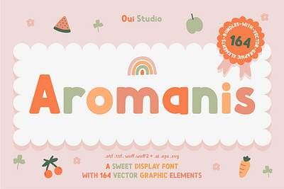 Aromanis Sweet Font + Bonus font fonts