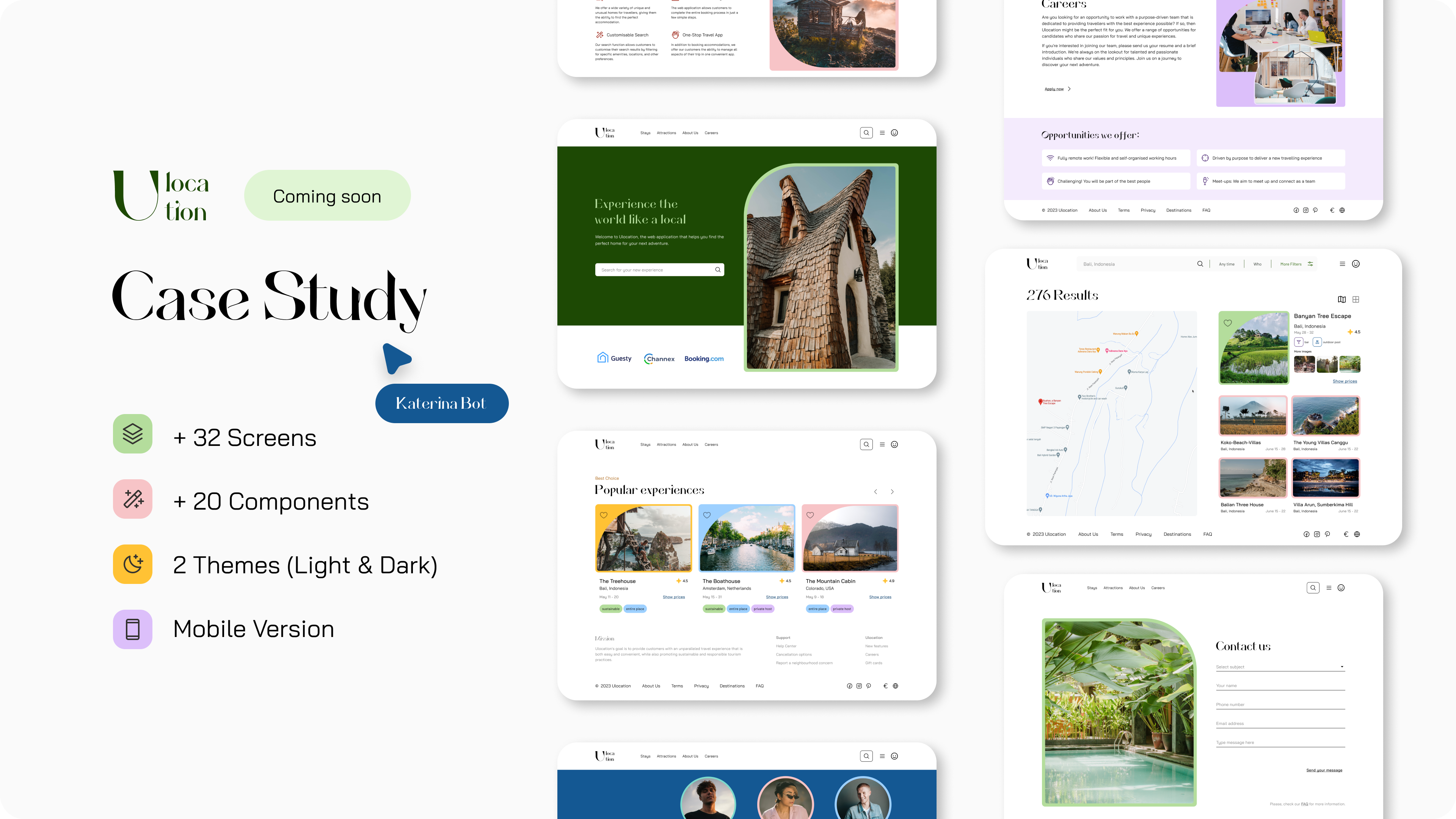 Ulocation UI/UX design case study landing page mobile design search ui ui ux ux ux study visual design web web design