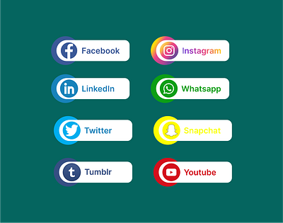 Social Share graphic design ui