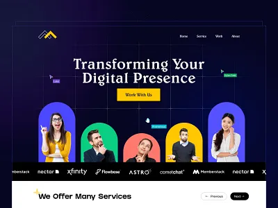 Design Studio - Hero Section banner section branding creative design design studio design studio hero section design studio first section design studio home page figma graphics hero section home page photoshop ui web page web site