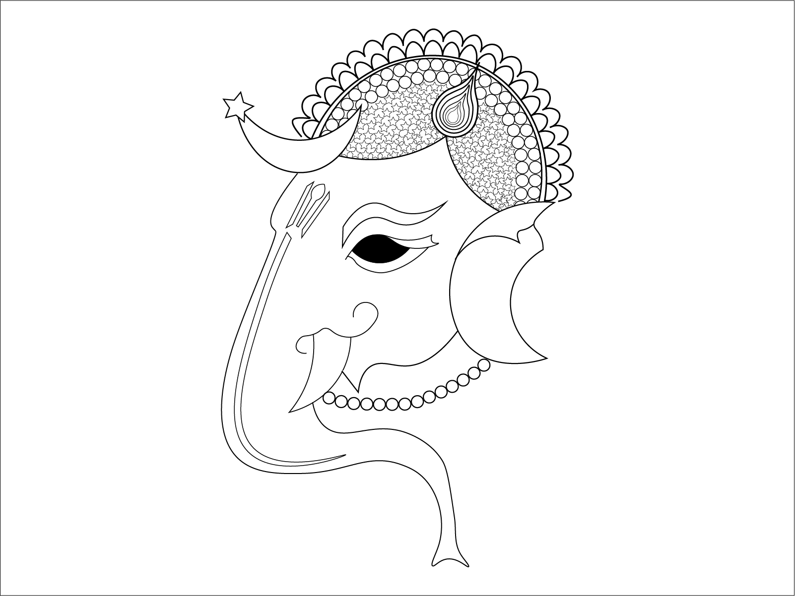 Ganesh Pencil Drawing Online - www.puzzlewood.net 1695025811