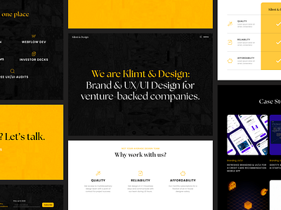 K&D Landing Page agency branding landing page webflow