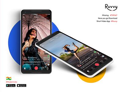 Short Video App branding colorful design homepage logo minimal tiktok ux