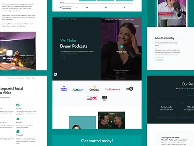 Chemistry Media landing page landing page podcast video podcast webflow