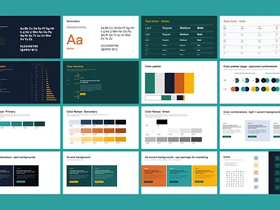 SeaFare style guide b2b brand book brand guide branding color palette fintech landing page maritime payroll saas style guide