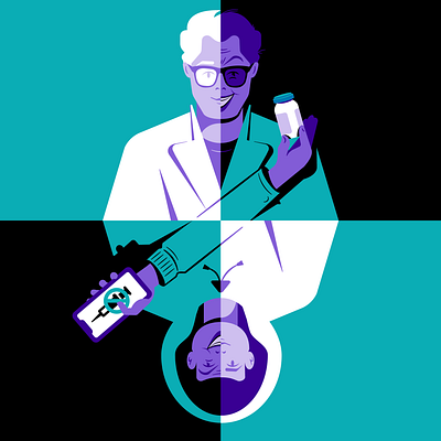 A rede antivacina (Ciência Suja) doctor evil good hacker illustration vaccine