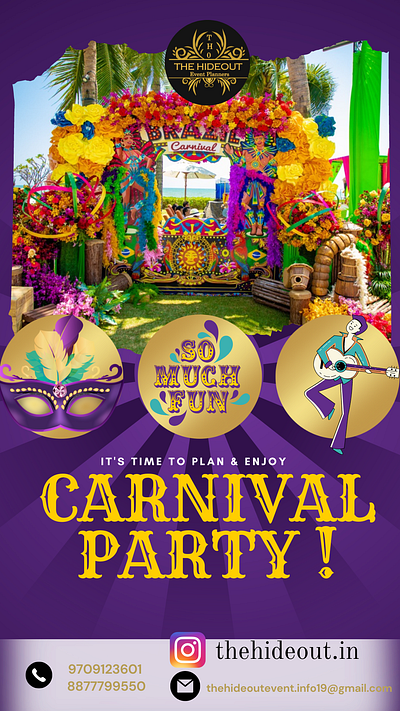 Carnival Party branding design graphic design vector