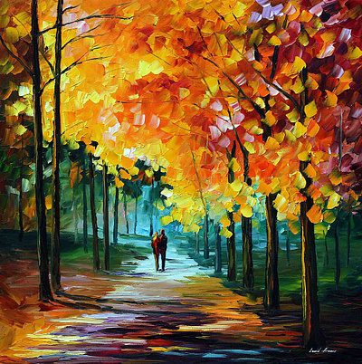 AUTUMN COLORS — oil painting on canvas leonidafremov