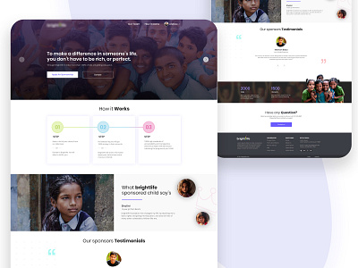 Non Profit Organisation - NGO design homepage landing page ngo non profit ui user experience user interface ux