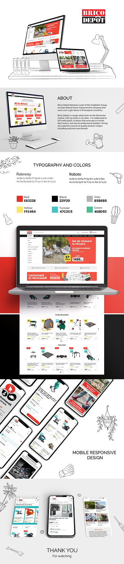 Brico Dépôt ecommerce design uiux design web design