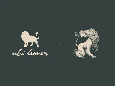 Logo – before and after alchemy brand identity branding detailed graphic design lion lion logo logo mark redesign symbol vector