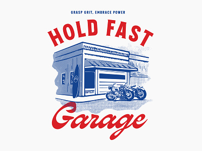 Garage V3 apparel branding design garage identity illustration logo modern packaging retro tshirt vector vintage