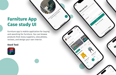 Furniture App Case study UI app branding case study design ui ux uxui