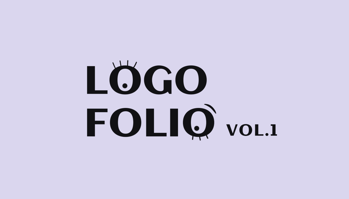 Logofolio animathion eye liters illustration logo logofolio
