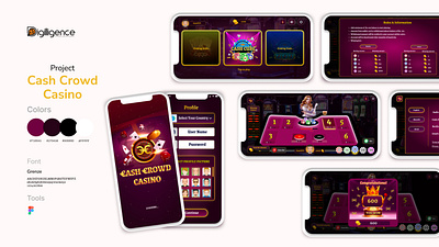 Casino / Gambling Gaming App UI/UX Design app design branding design figma graphic design ui uiux ux design