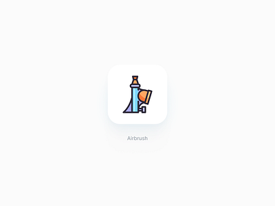 Airbrush icon cute icon iconography illustration logo sticker