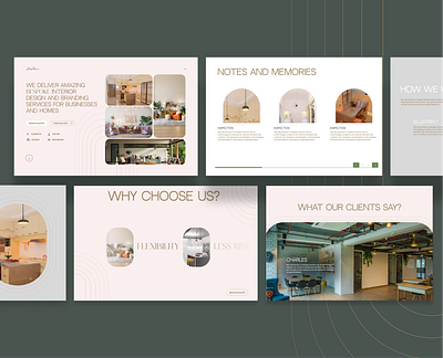 Sections. June interiors website branding graphic design product design responsive responsive design ui uiux web design