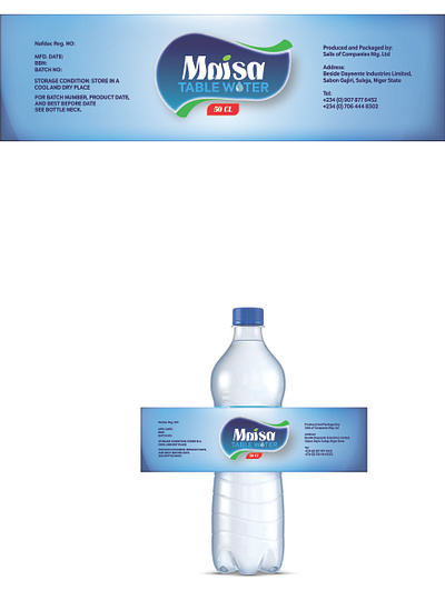 WATER BOTTLE LABEL DESIGN