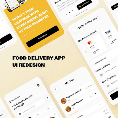 Food Delivery App UI Concept dailyui design figma ui