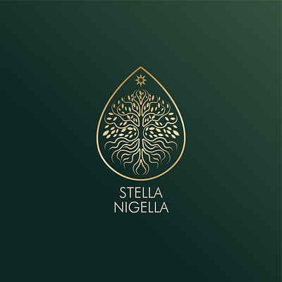 Stella Nigella Branding Project black seed oil brand identity branding cold pressed design graphic design logo vegan