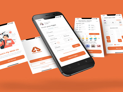 Flight App app design ui ux