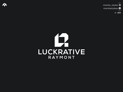 LUCKRATIVE RAYMONT branding design graphic design icon illustration letter logo lr icon lr logo minimal ui vector