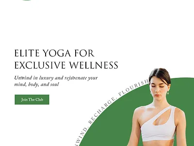 Yoga Banner for a Premium Brand banner branding design graphic design typography ui ux