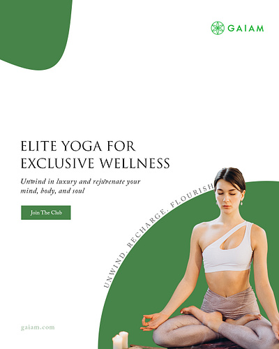 Yoga Banner for a Premium Brand banner branding design graphic design typography ui ux