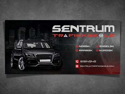 BIL-BOARD DESIGN abstric banner banner design bilboard design branding car banner clean banner flyer design graphic design wal banner