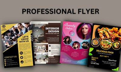 Professional Flyer Design branding visual flyer flyer design graphic design poster design
