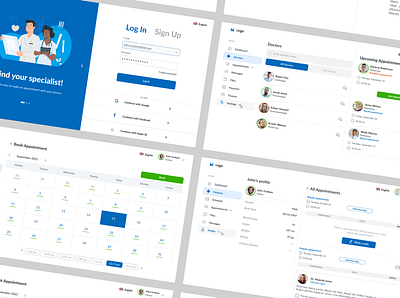 Medical Appointment App health medical mobileapp ui ux ux research web app