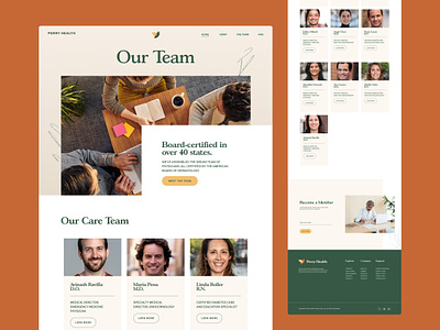 Team Page | Healthcare Branding, Website branding green healthcare identity site teams page website