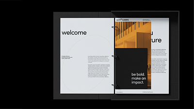 upHolders brochure mockup branding brochure grid gridsystem orange stationery